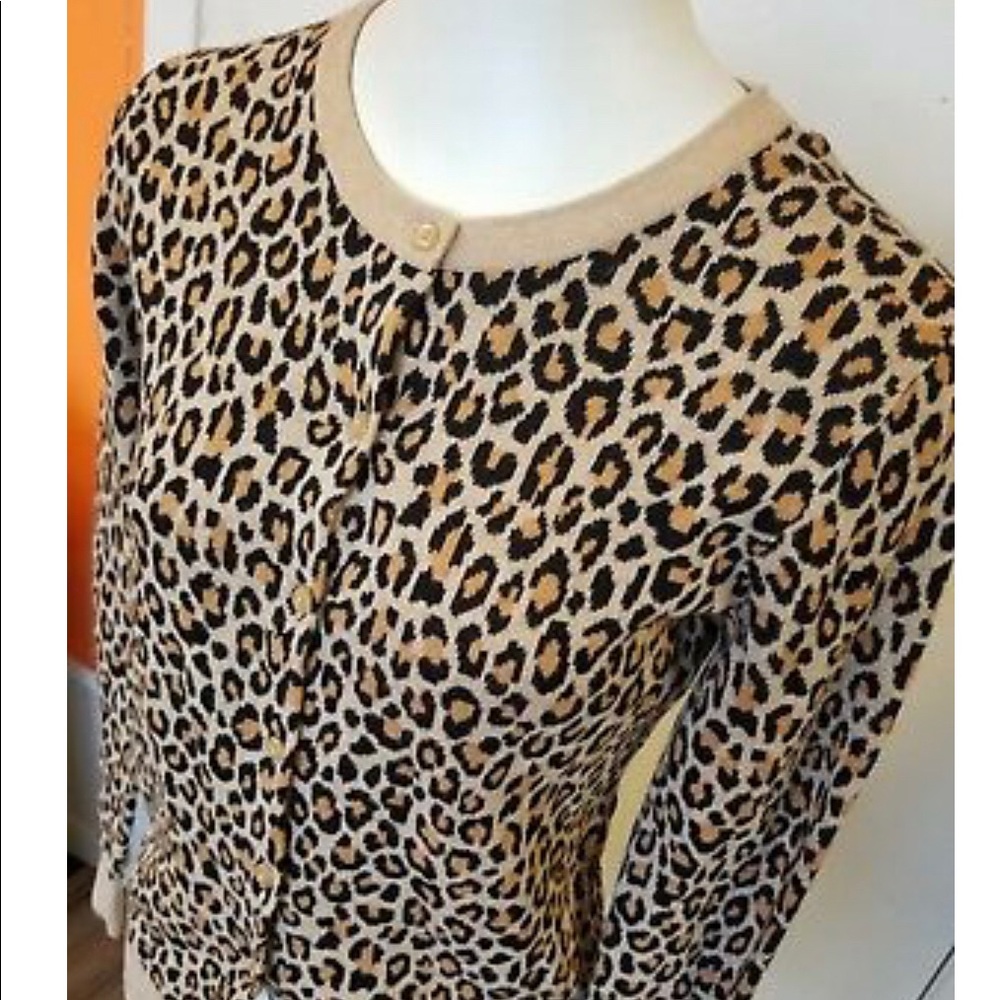 Animal print cardigan